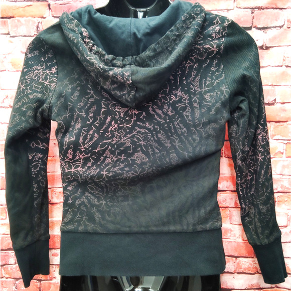 HARLEY DAVIDSON REVERSIBLE WOMENS HOODIE SWEATSHIRT S FLORAL LEOPARD PRINT - Picture 6 of 10